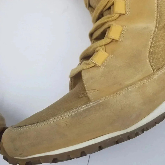 Timberland Grammercy Women's Tan Leather Lace-up Fur Lined Hiking Boots Sz 7.5M - Picture 11 of 16